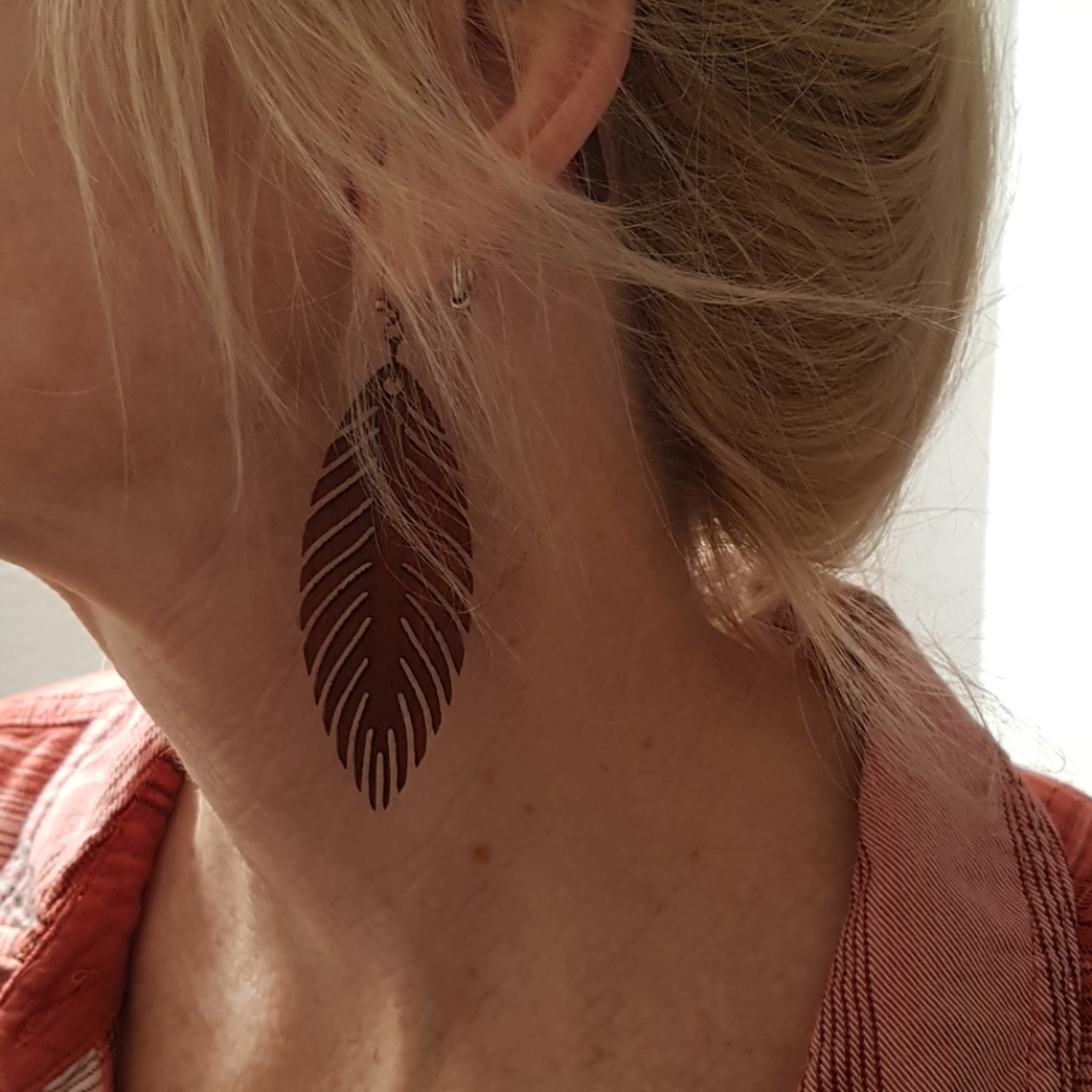 Hand Crafted Wood Earrings